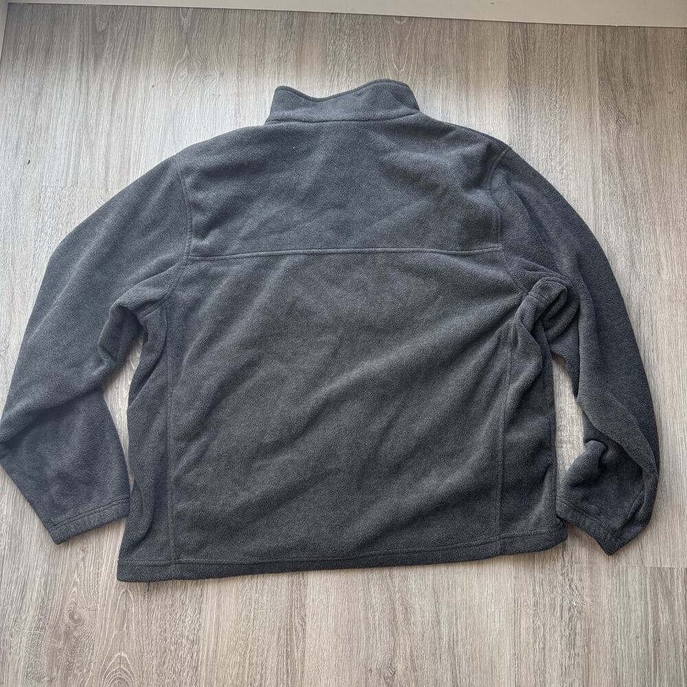 Columbia Men's Full Zip Fleece Jacket Charcoal Gray Soft Gorpcore XXL - Picture 7 of 8